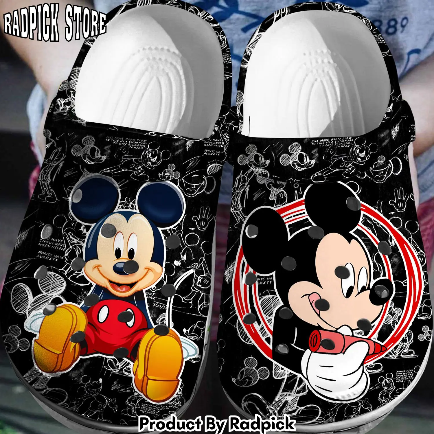 Radpick 3d clog shoes for disney mickey magic lovers rp6528377